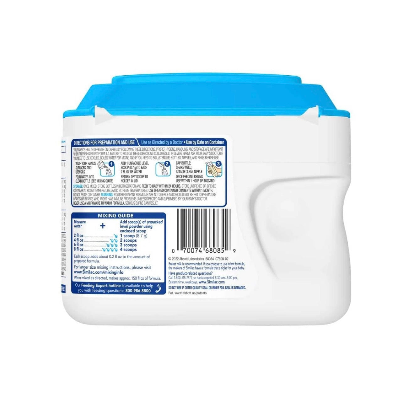 Similac Advance Infant Formula – 6 Tubs – 20.6 - oz
