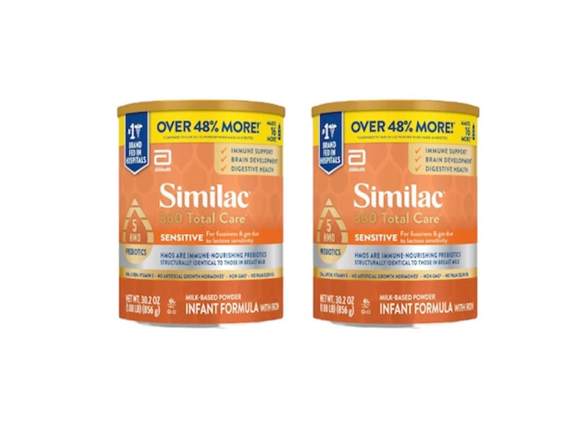Similac 360 Total Care Sensitive Infant Formula– 2 Cans – 30.2 oz