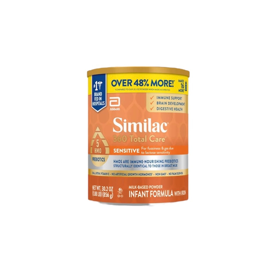 Similac 360 Total Care Sensitive Infant Formula– 4 Cans – 30.2 oz