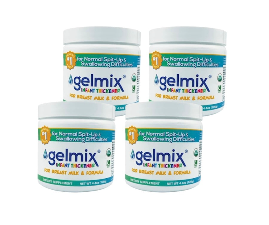 Gelmix Infant Thickener For Breast Milk & Formula - 4 Pack - 4.4 oz