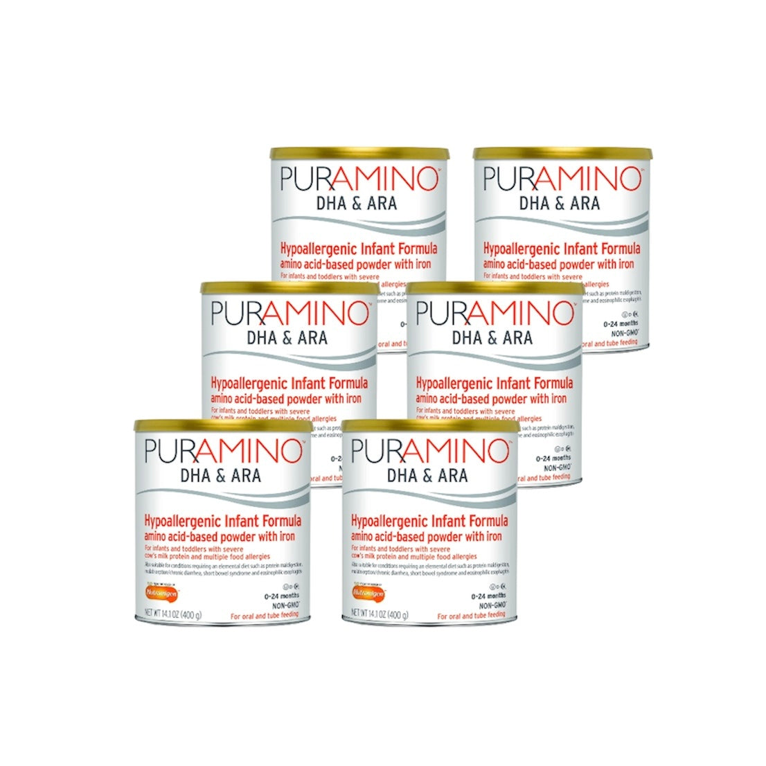 PurAmino Infant Formula – 6 Cans – 14.1 oz