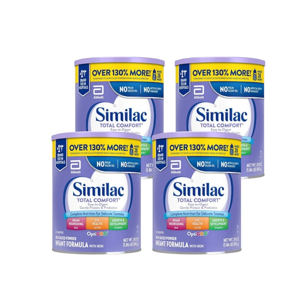 Similac Total Comfort Infant Formula– 4 Cans – 29.8 oz