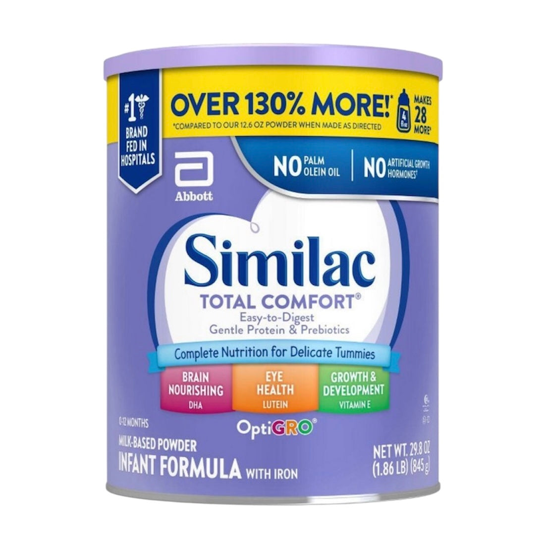 Similac Total Comfort Infant Formula– 4 Cans – 29.8 oz