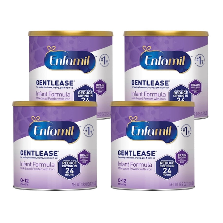 Enfamil Gentlease Infant Formula– 4 Cans – 19.9 oz
