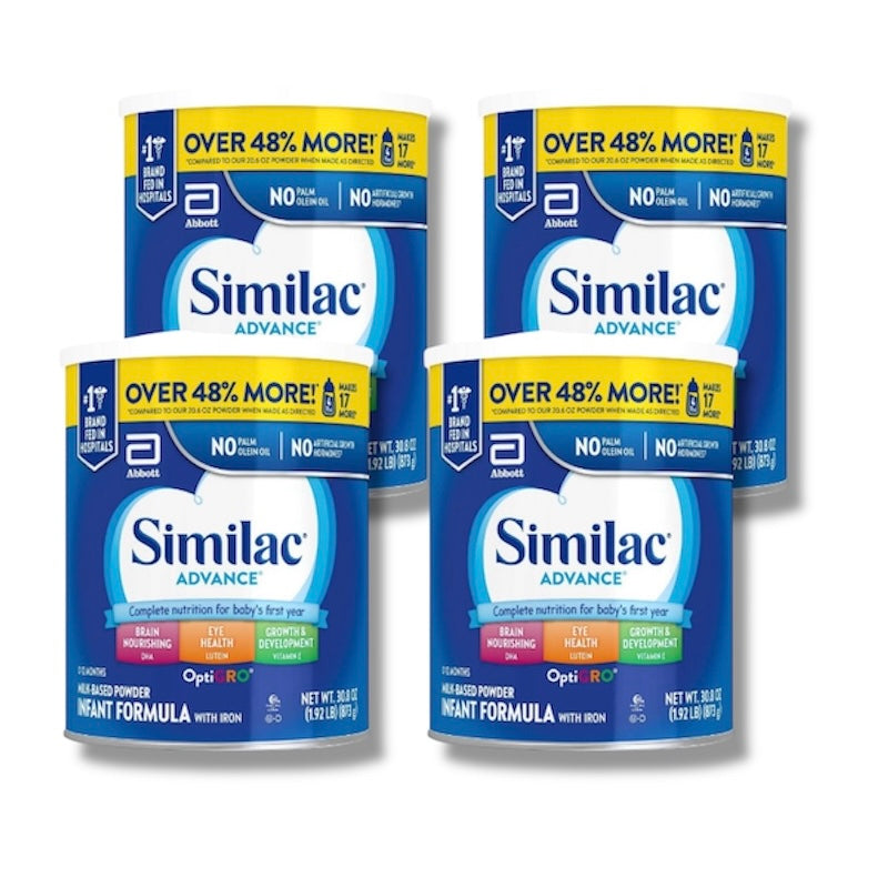 Similac Advance Infant Formula – 4 Cans – 30.8 oz