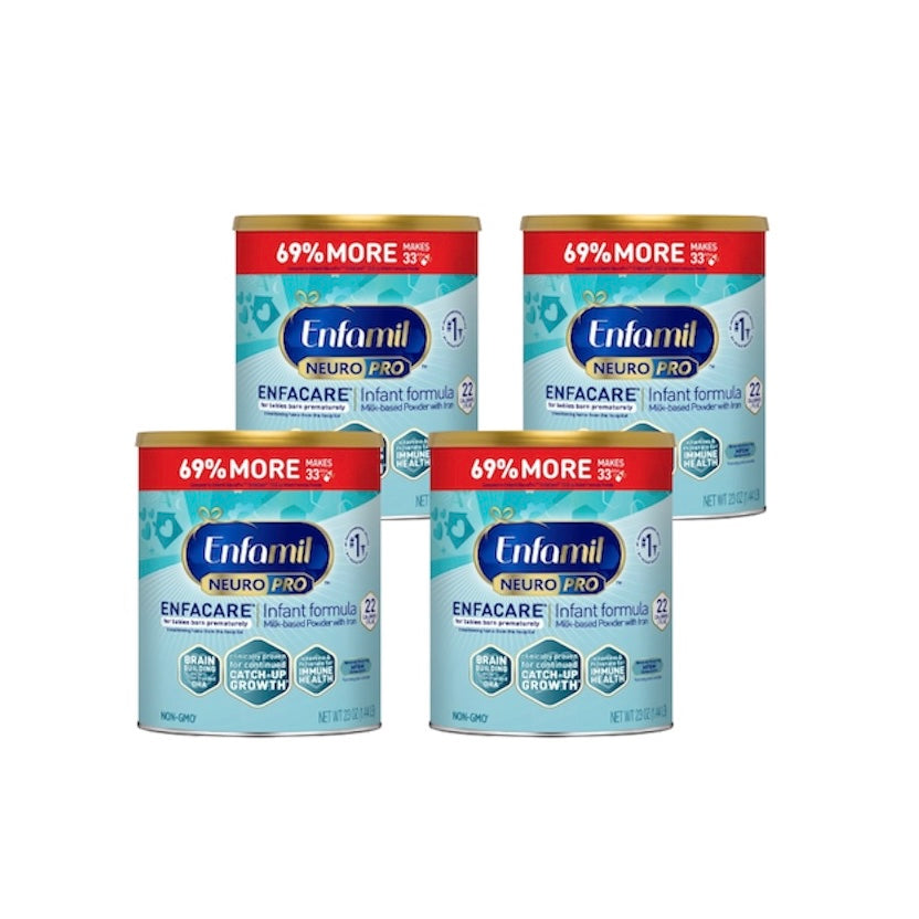 Enfamil NeuroPro Enfacare Premature Infant Formula – 4 Cans – 23 oz