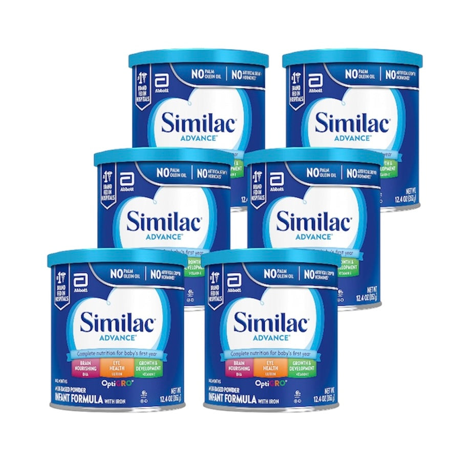 Similac Advance Infant Formula – 6 Cans – 12.4- oz