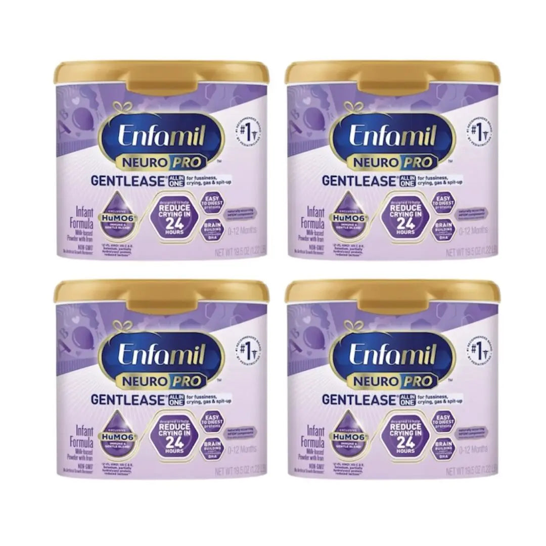 Enfamil NeuroPro Gentlease Infant Formula– 4 Tubs – 19.5 oz