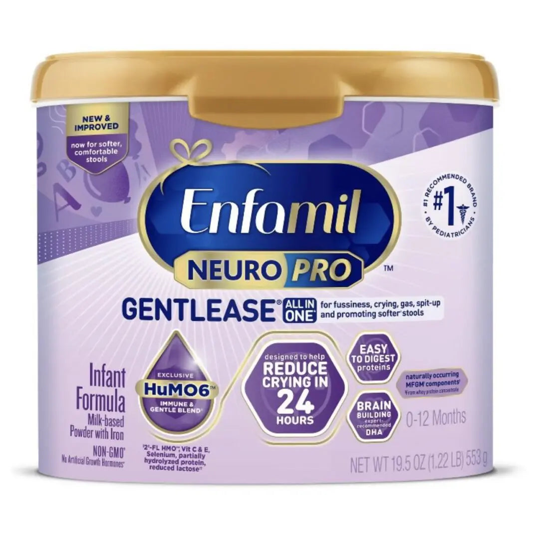 Enfamil NeuroPro Gentlease Infant Formula– 4 Tubs – 19.5 oz