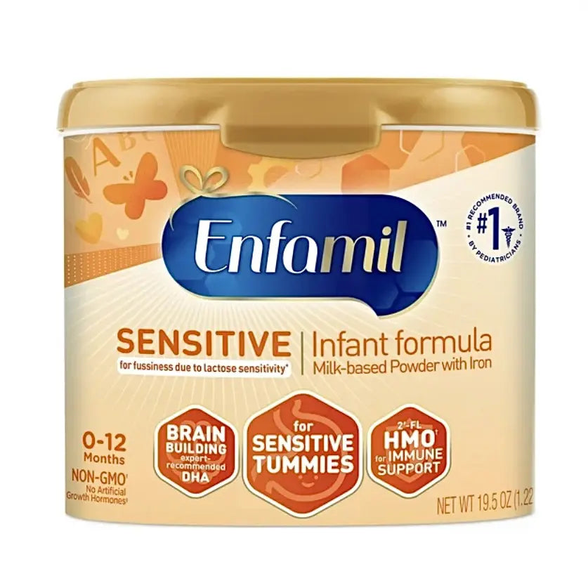 Enfamil Sensitive Infant Formula – 4 Tubs – 19.5 oz