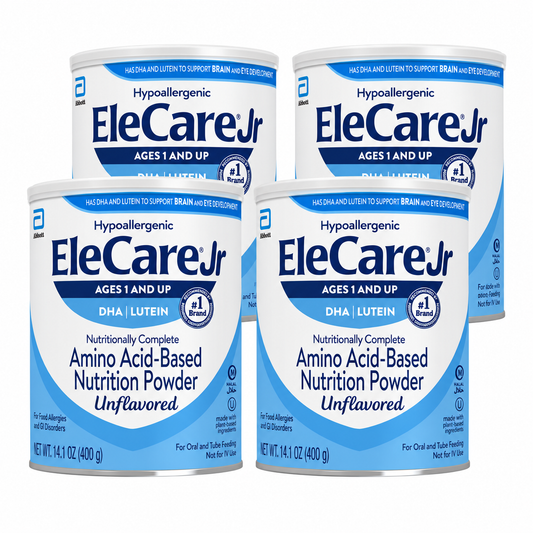 Elecare Jr Unflavored - 4 Cans - 14.1 oz