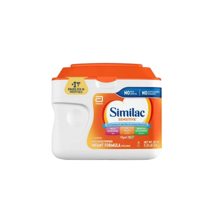 Similac Sensitive Infant Formula– 4 Tubs – 20.1 oz
