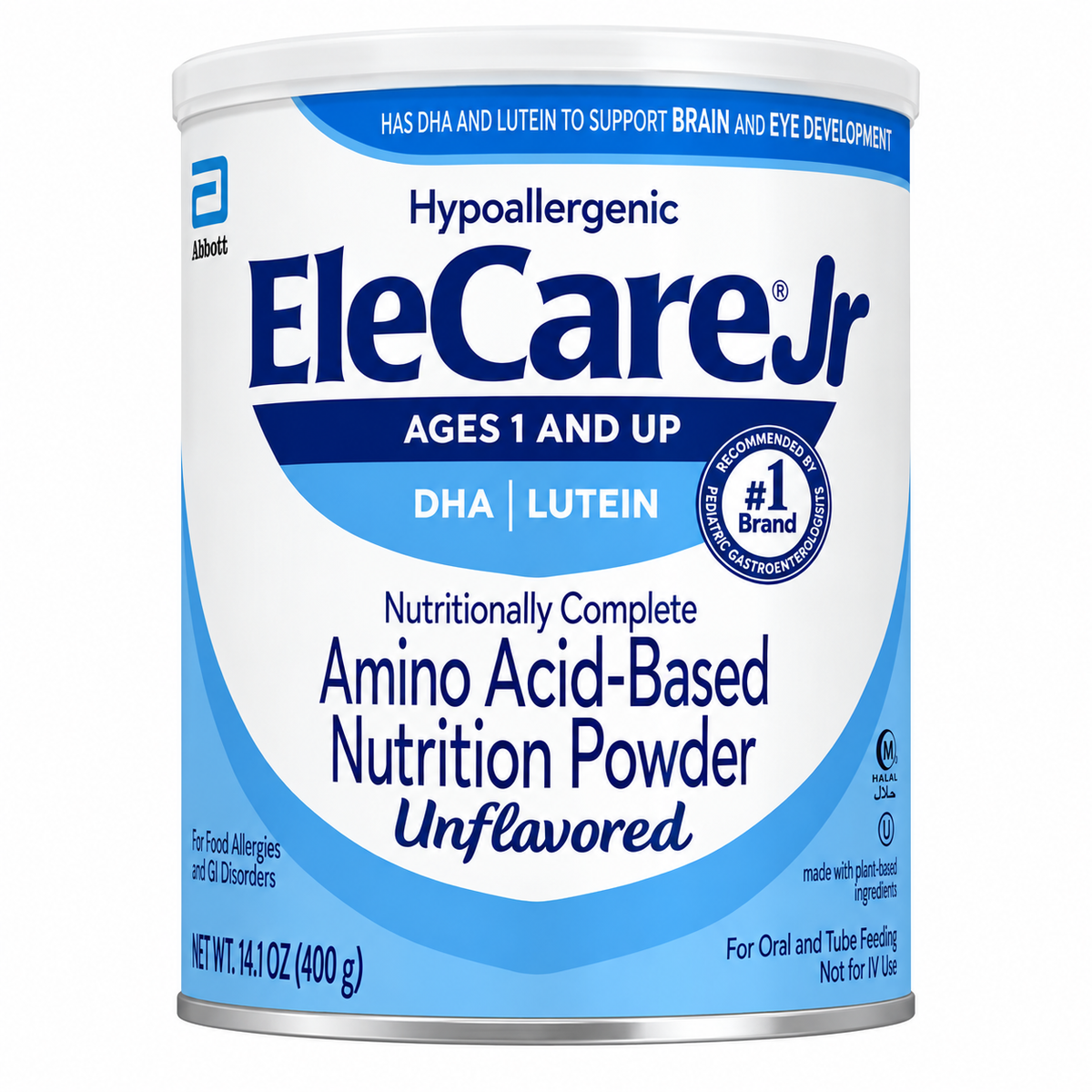 Elecare Jr Unflavored - 4 Cans - 14.1 oz