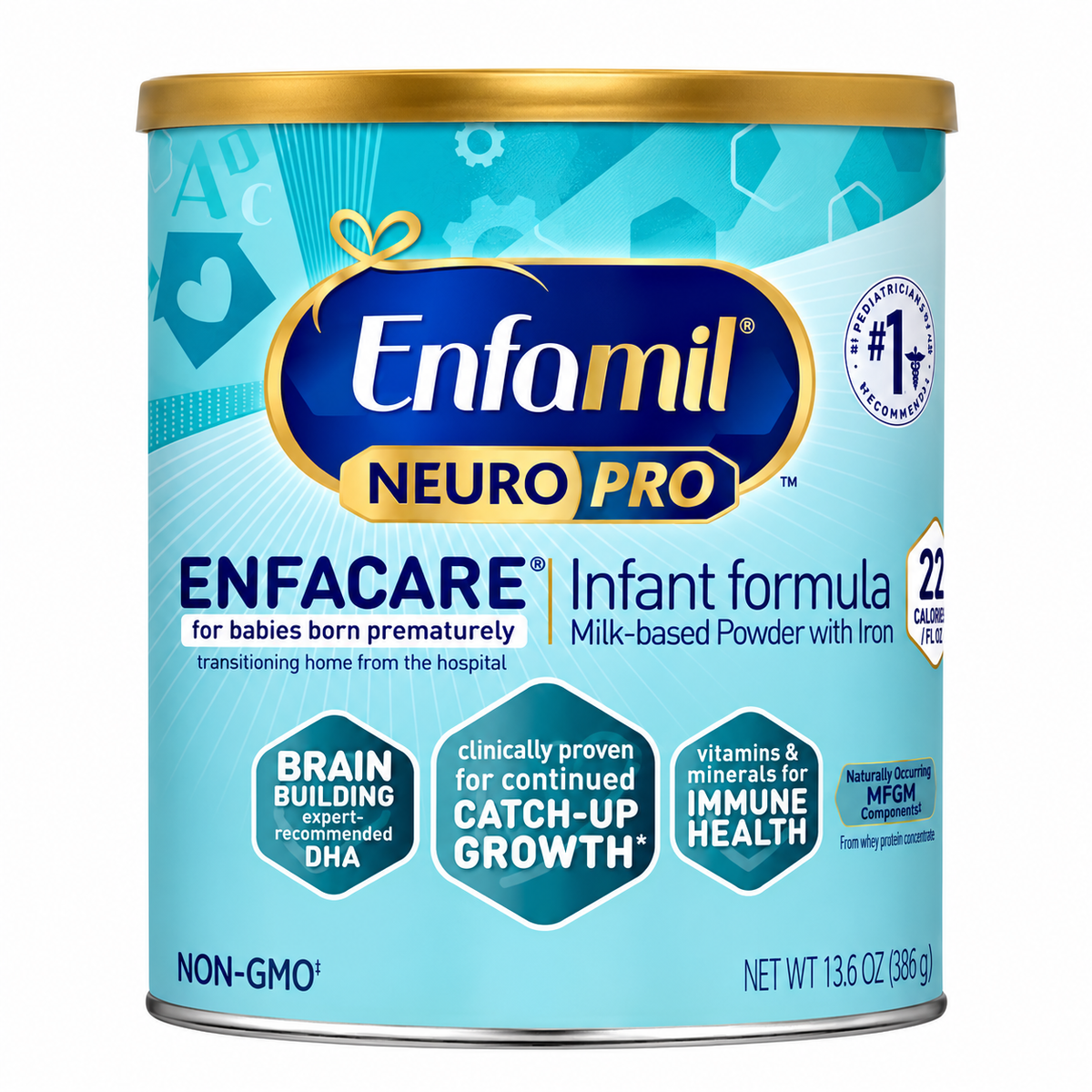 Enfamil NeuroPro Enfacare
Premature Infant Formula - 6 Cans
- 13.6 oz