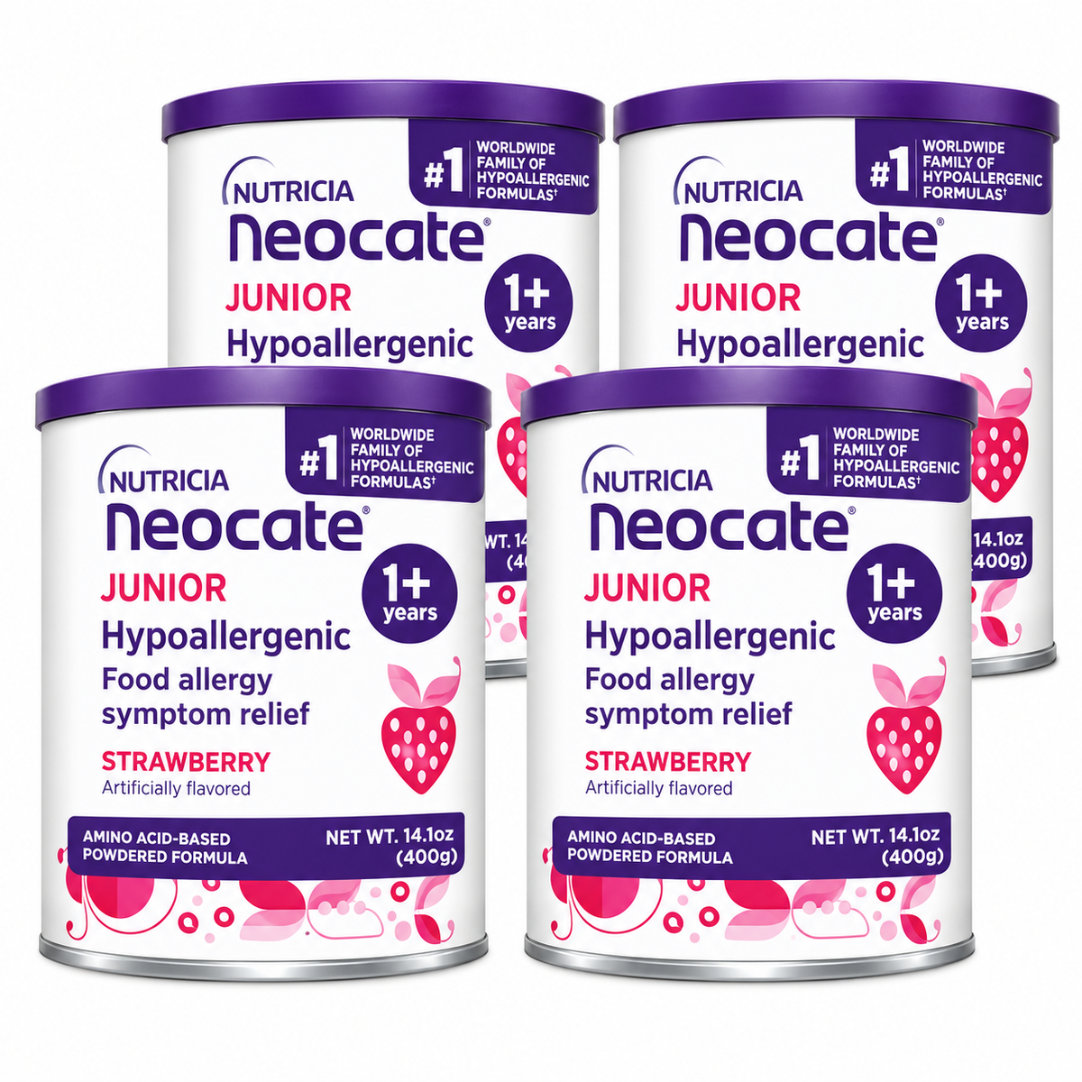 Neocate Jr Strawberry 4 Cans - 14.1 oz