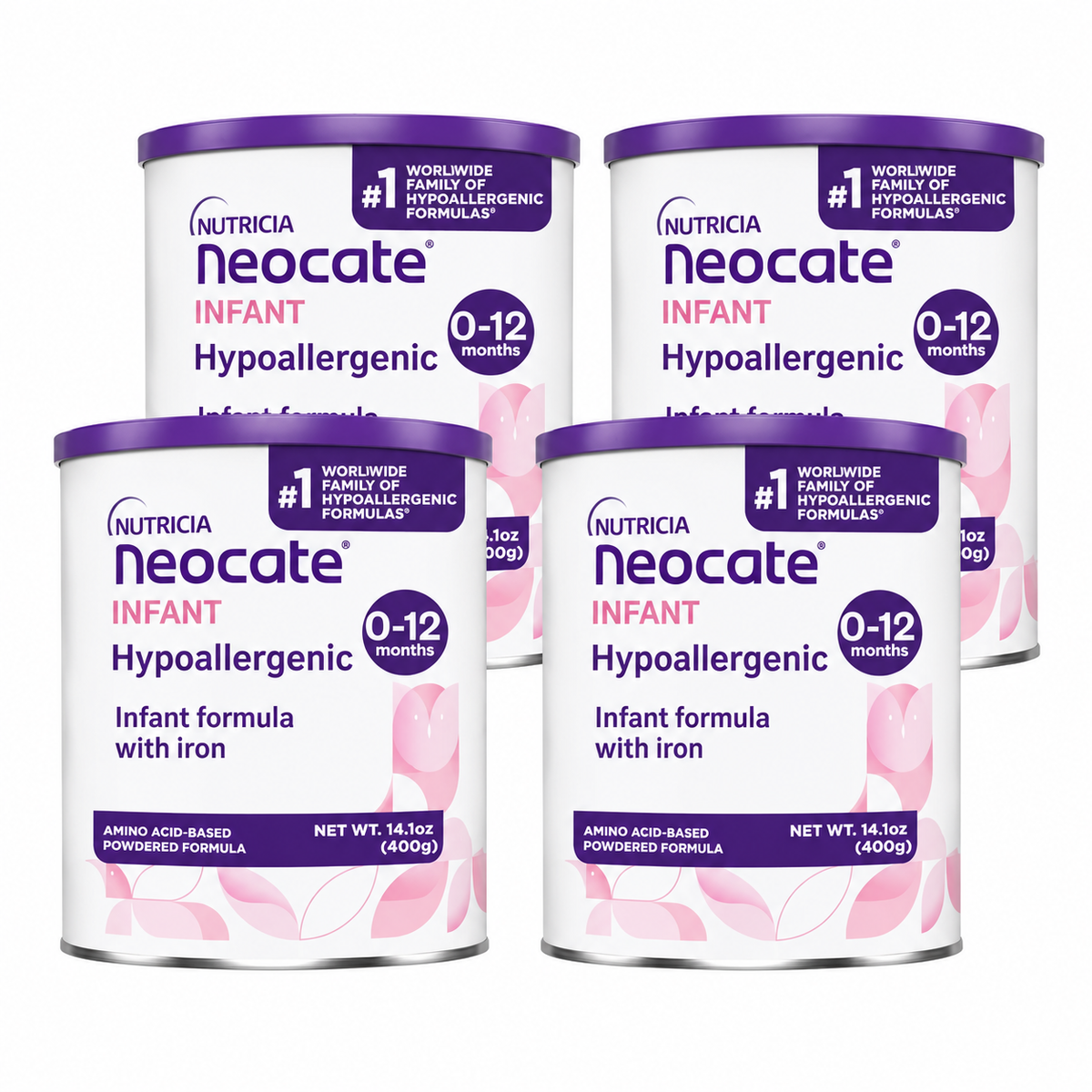 Neocate Infant DHA/ARA Formula– 4 Cans – 14.1 oz