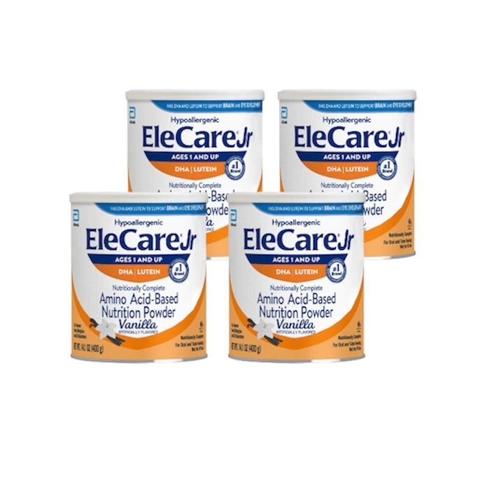 Elecare Jr Vanilla - 4 Cans - 14.1oz