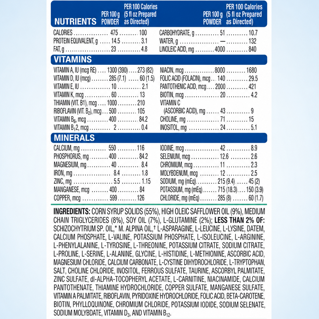 Elecare Infant Formula - 4 Pack -
14.1 oz