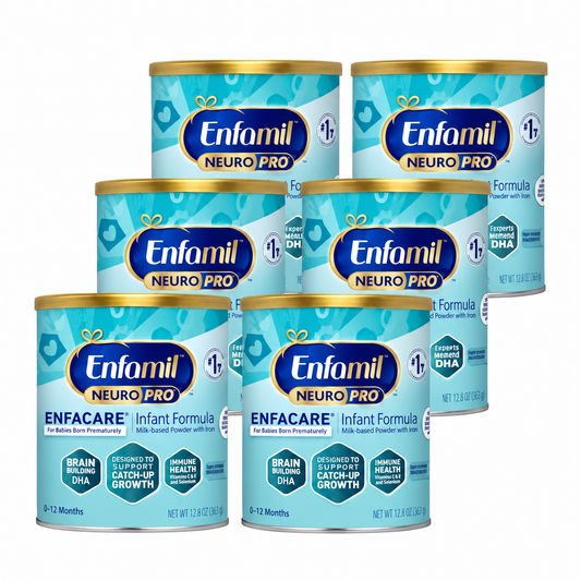 Enfamil NeuroPro Enfacare
Premature Infant Formula - 6 Cans
- 13.6 oz