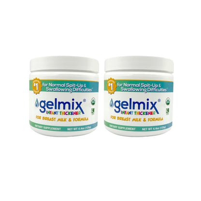 Gelmix Infant Thickener For Breast Milk & Formula 2 Jars - 4.4 oz