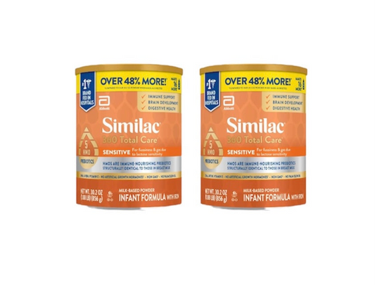 Similac 360 Total Care Sensitive Infant Formula– 2 Cans – 30.2 oz