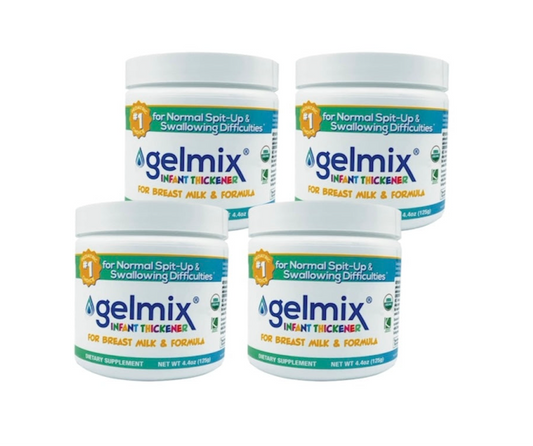 Gelmix Infant Thickener For Breast Milk & Formula - 4 Pack - 4.4 oz