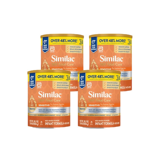 Similac 360 Total Care Sensitive Infant Formula– 4 Cans – 30.2 oz