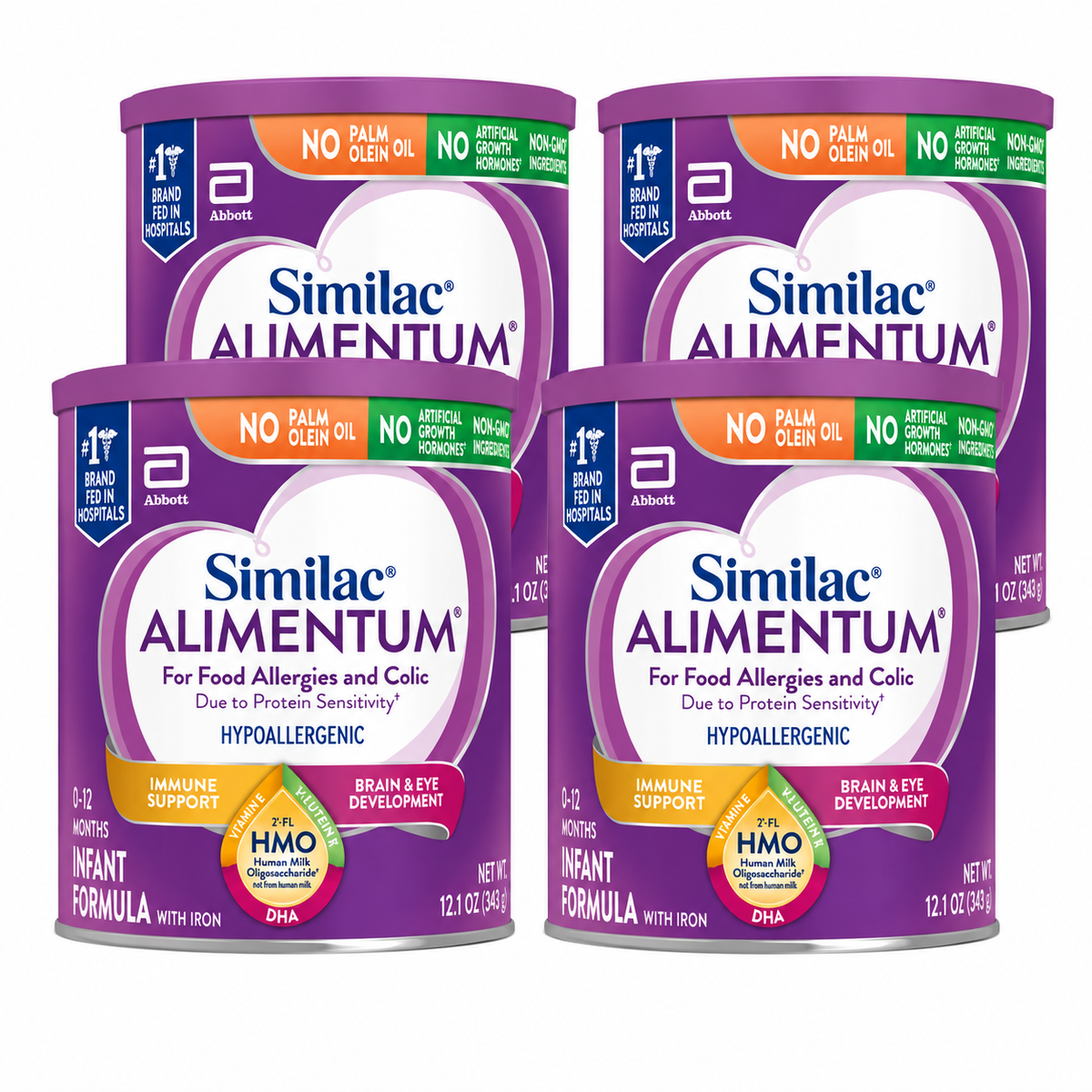 Similac Alimentum Infant Formula – 4 Cans – 12.1 oz