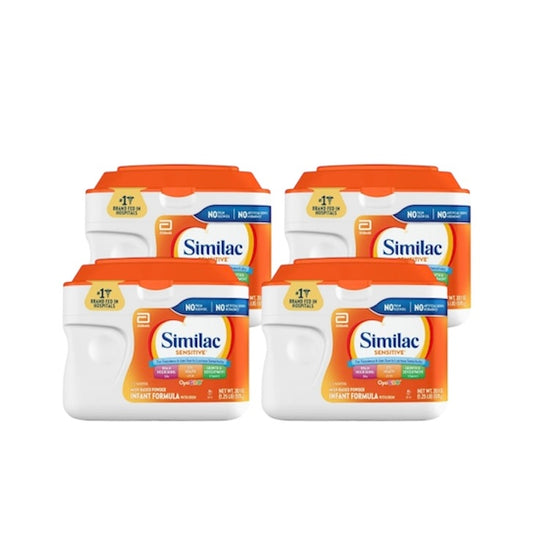 Similac Sensitive Infant Formula– 4 Tubs – 20.1 oz