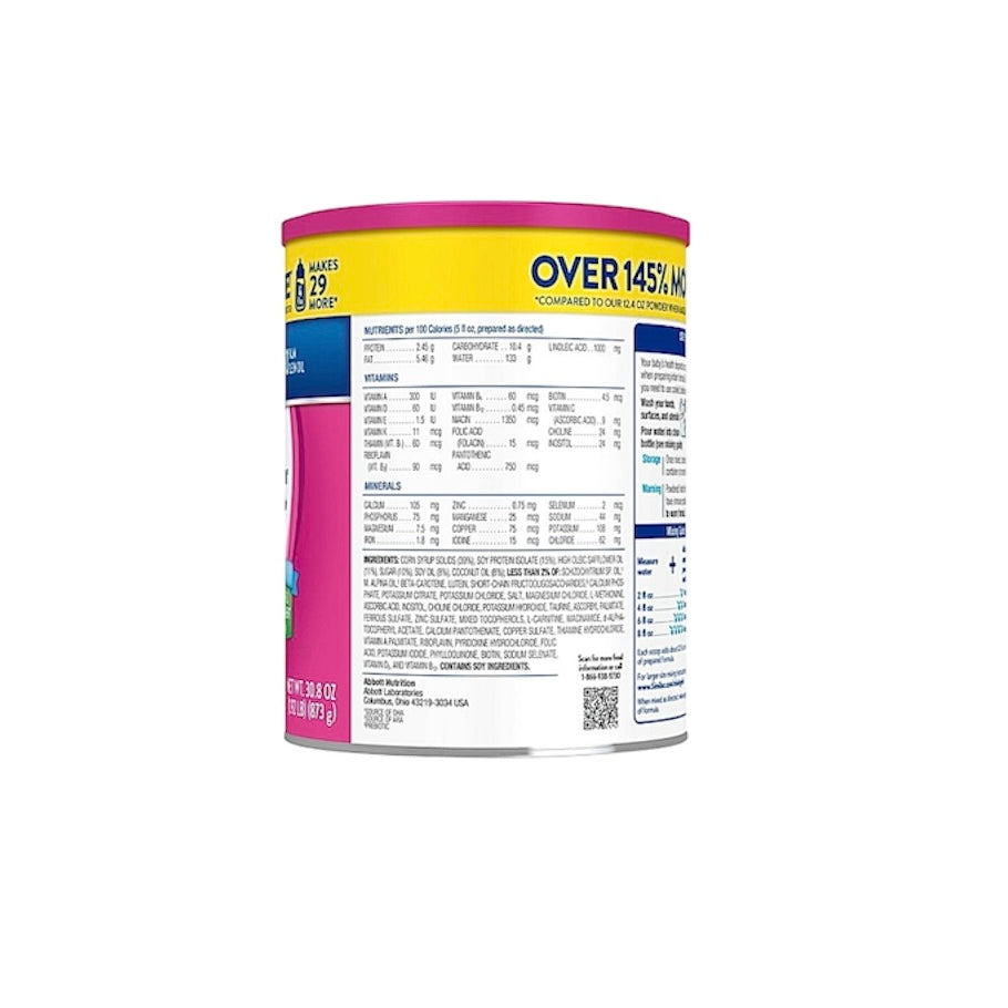 Similac Soy Isomil Infant Formula– 4 Cans – 30.8 oz