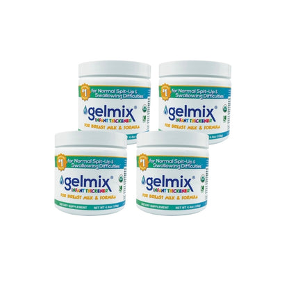 Gelmix Infant Thickener For Breast Milk & Formula - 4 Pack - 4.4 oz