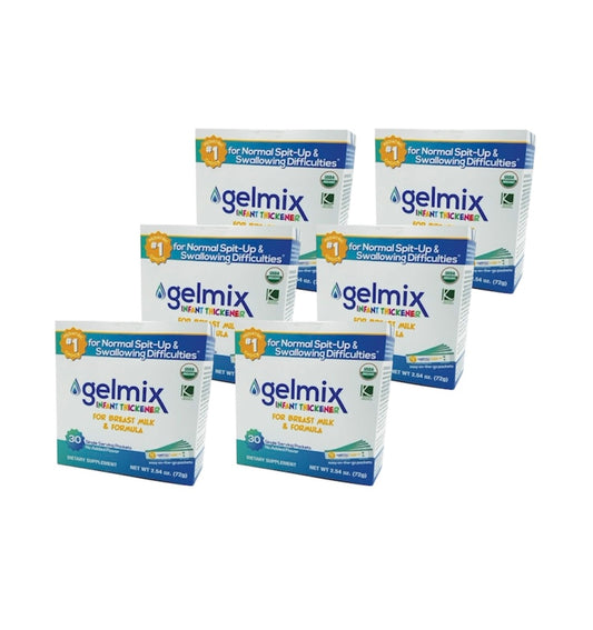 Gelmix Infant Thickener For Breast Milk & Formula Box of 30 Sticks- 3 Pack - 2.54 oz