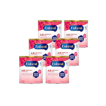 Enfamil A.R. Added Rice Infant Formula – 6 Cans – 12.9 oz