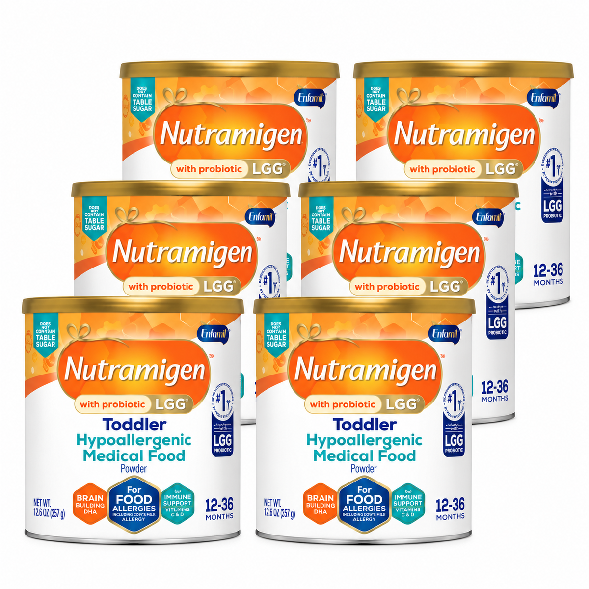 Enfamil Nutramigen Toddler Formula – 6 Cans – 12.6 oz